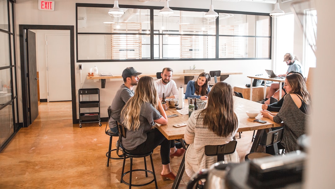 modern office team meeting