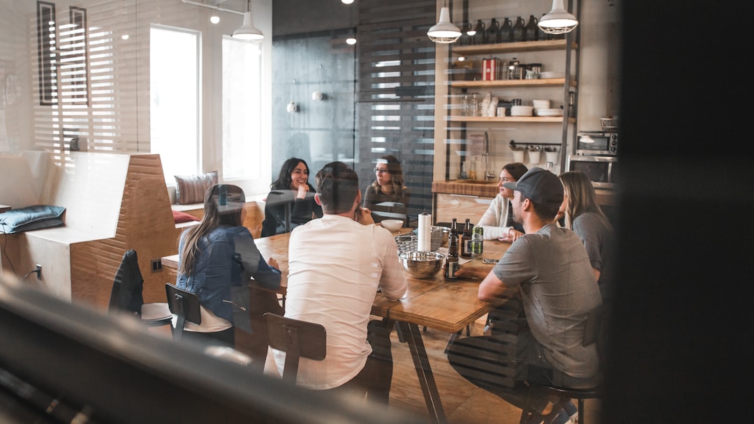 modern office team meeting