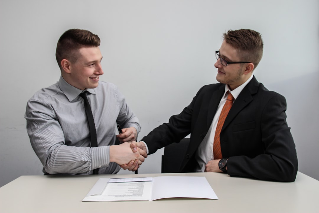 office interview handshake