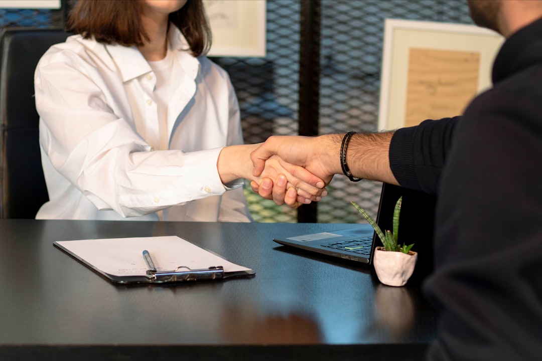office interview handshake
