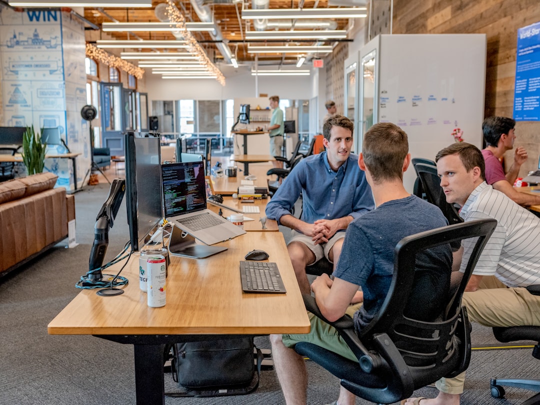 modern office team meeting