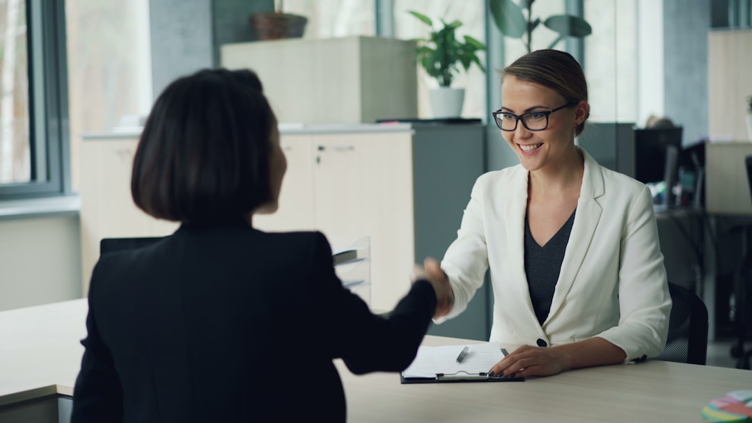 office interview handshake