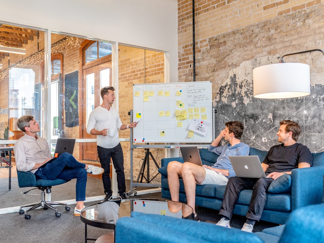 modern office team meeting